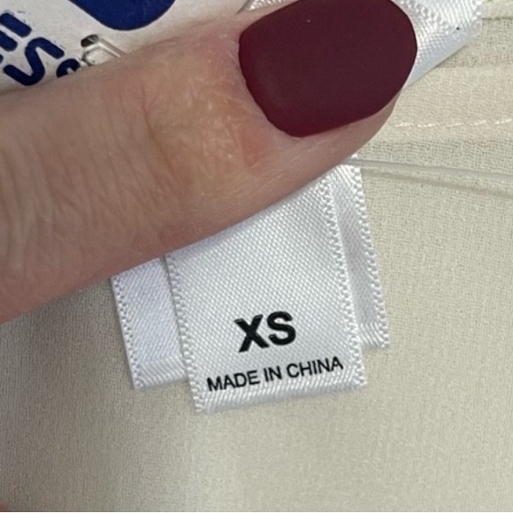 MarlaWynne | Chicos | Chiffon Dusty Pink | Lace Poncho | Size XS - Picture 4 of 7